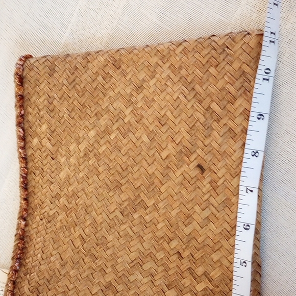 Pier 1 Imports 3-Nesting Zipper Top Wicker Storage Pouches NWT - Picture 7 of 12